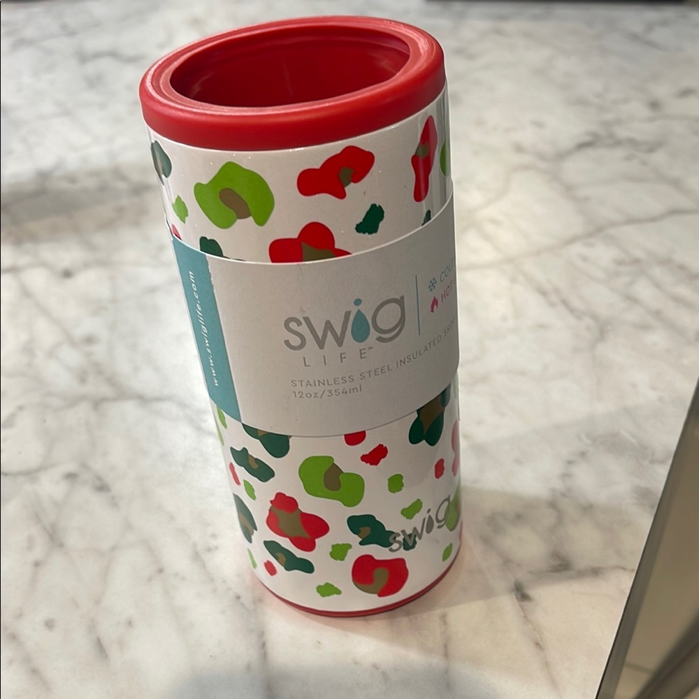Swig leopard print new can coozie insulater drink cooler RARE SOLD OUT STYLE